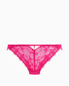 Front view of hot pink Freya Fascinate brief with gold charm
