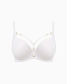 Freya Temptress Moulded Plunge Bra in White fabric detail