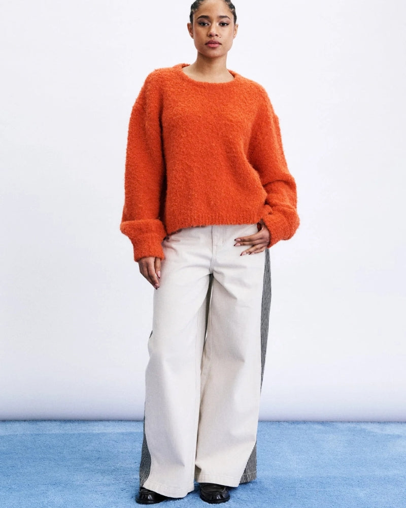 Frnch Sapporo Jumper in Orange styled view