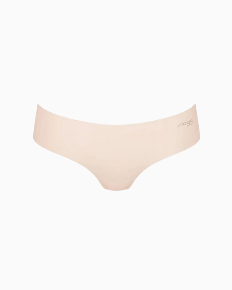 Front view of Sloggi seamless hipster briefs in soft recycled 