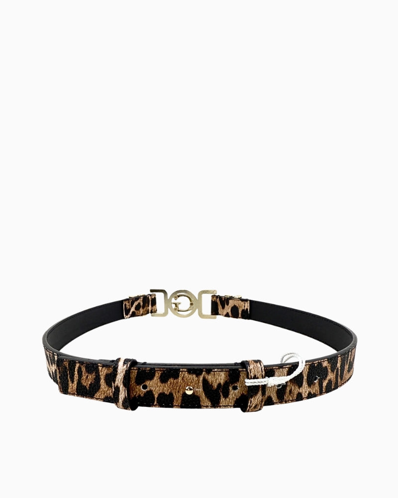 Cirene belt leopard print back detail – Áines Boutique