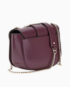 Back view of GUESS Jane shoulder bag in wine colour