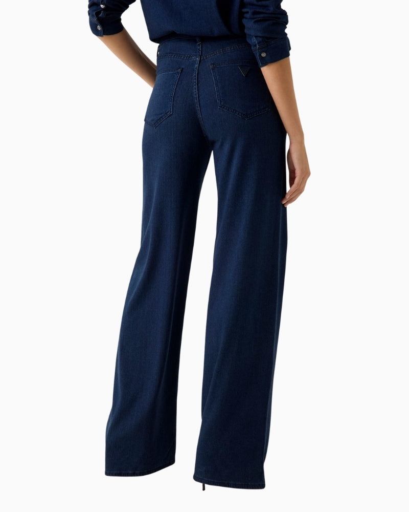 GUESS lyocell jeans dark blue back view