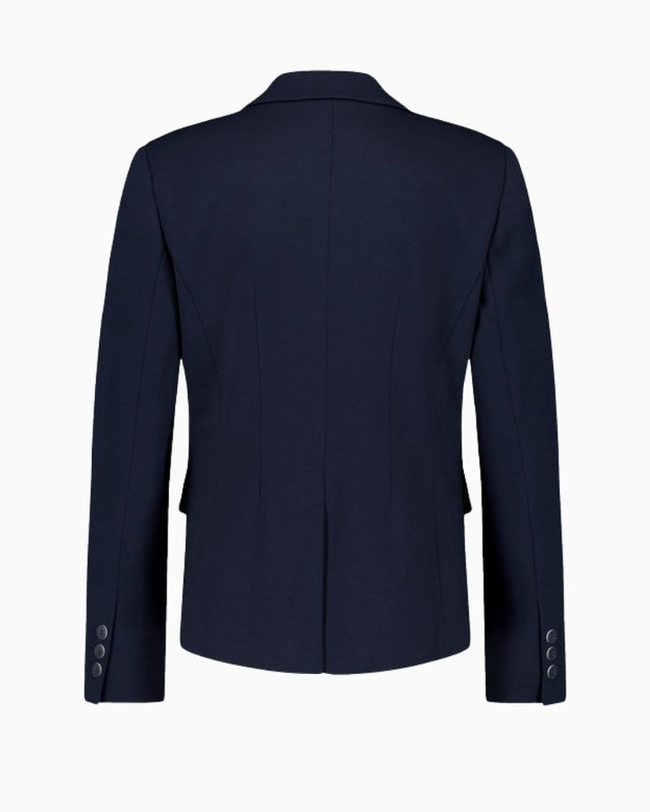 Back view of Gerry Weber blazer showing figure-skimming fit and back vent
