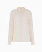 White jacquard shirt by GUESS with 4G and peony logo detail