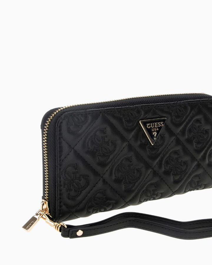 Side view showing zip closure and detachable zipper pull