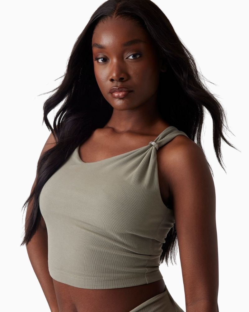 売れ筋商品|||ゲス カットソー トップス レディース Women's Aimee Sleeveless Jewel Draped Top Buffy Guess - Aimee Jewel Top – Aines Boutique