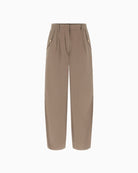 GUESS brown cotton blend trousers fabric detail – Áines Boutique