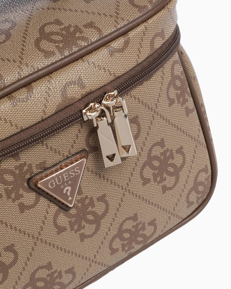Guess Berta beige vanity case interior with zip pocket – Áines Boutique
