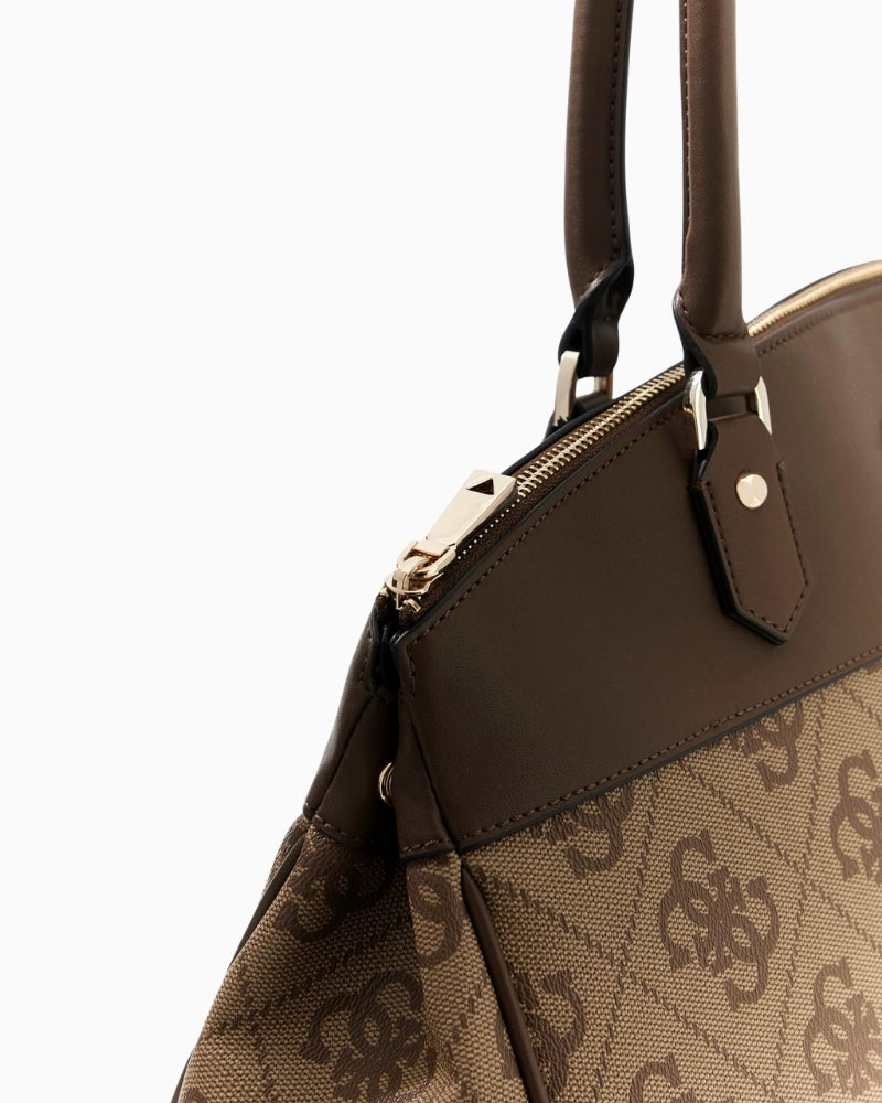 Guess Berta large 4G logo shopper bag with zip top – Áines Boutique