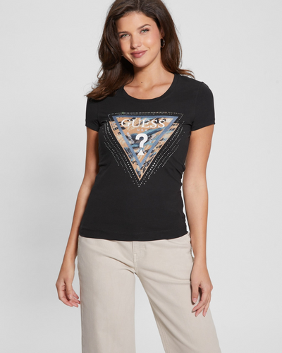 Guess - Crew Neck Triangle Leo Tee