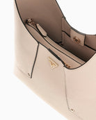 Guess Darcy hobo bag stone interior view – Áines Boutique