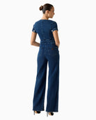 GUESS denim jumpsuit back view – Áines Boutique