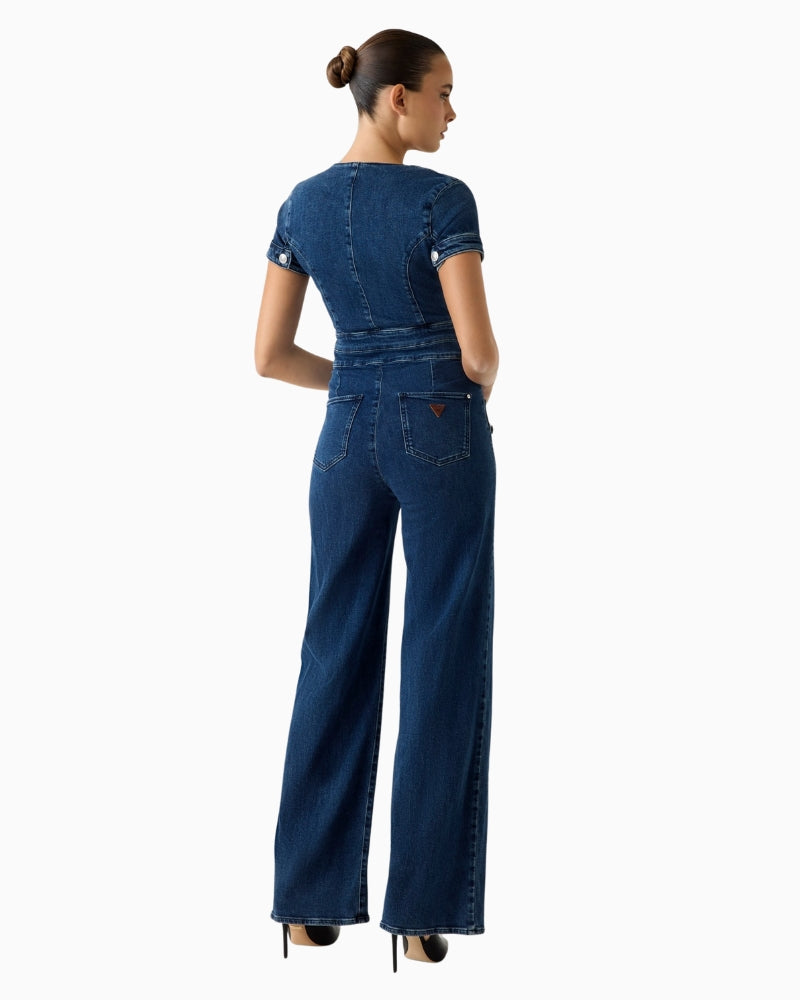 GUESS denim jumpsuit back view – Áines Boutique