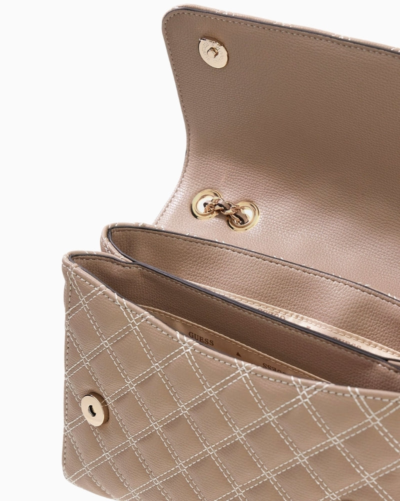 Guess Giully crossbody bag interior double compartments view – Áines Boutique