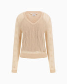 Guess vanilla sweater in wool blend with long sleeves and soft texture