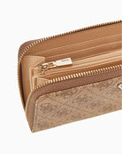GUESS Laurel maxi wallet zip closure detail – Áines Boutique