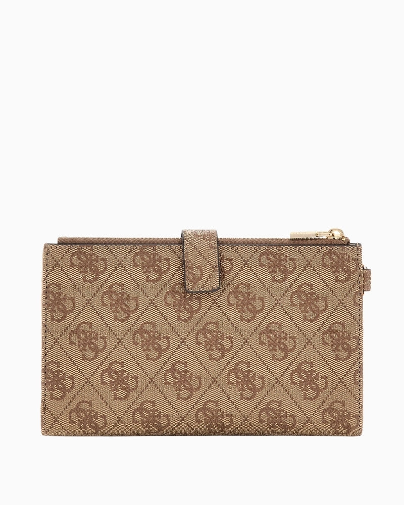 Guess Laurel beige wallet back  view with zip detail – Áines Boutique