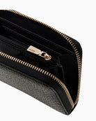 GUESS Marsha SLG Medium Zip Around Wallet black interior compartments – Áines Boutique