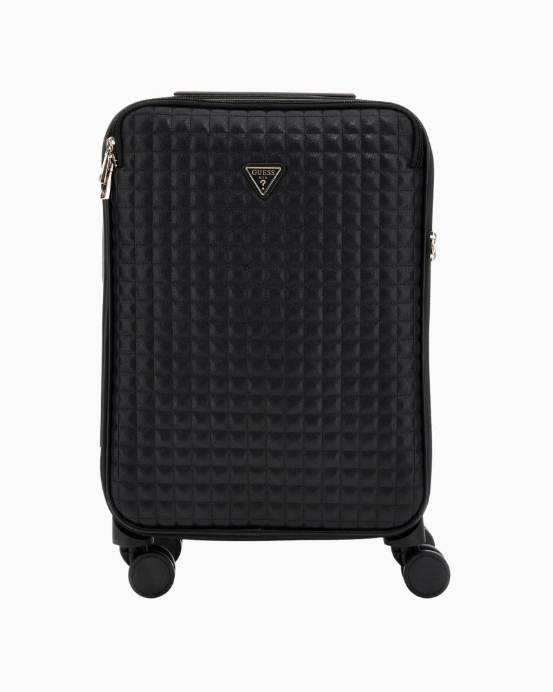 Guess Nadira black cabin suitcase with sleek hard shell design