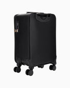 Side view of cabin-sized Guess suitcase in durable ABS material