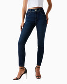 Guess shape-up skinny jeans in dark wash with high-rise waist
