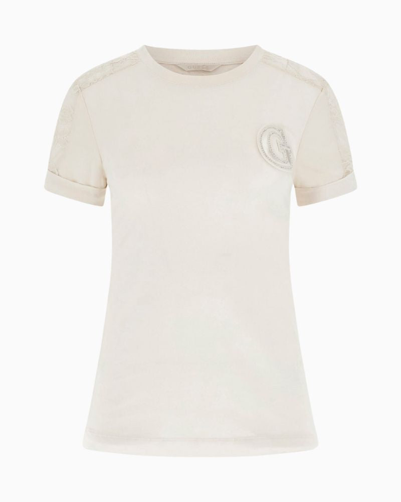 Guess - Shortsleeve Crew Neck Lace Tee 