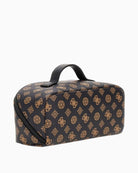 Side angle showing soft shape and neutral-tone synthetic finish