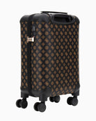 Side view of compact Guess trolley showing four-wheel base