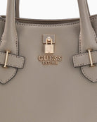 Guess Yesba handbag logo script detail close-up – Áines Boutique