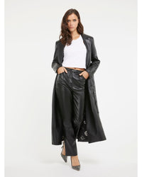 Guess Jeans - GEA PU LEATHER COAT