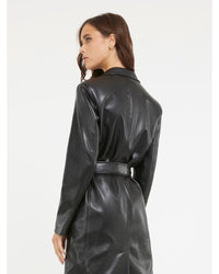 Guess Jeans - GEA PU LEATHER COAT