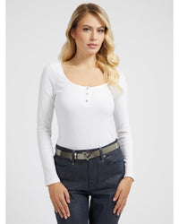Guess Jeans - LS KARLEE JEWEL BTN HENLEY