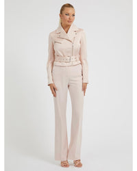 Guess Jeans - LUNA BELTED CROPPED BIKER