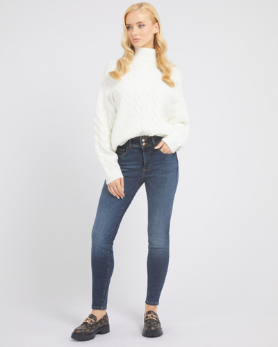 Guess Jeans - Long Sleeves Cable Turtleneck Sweater
