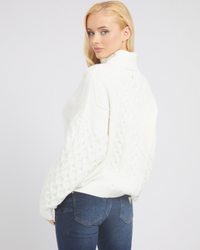 Guess Jeans - Long Sleeves Cable Turtleneck Sweater