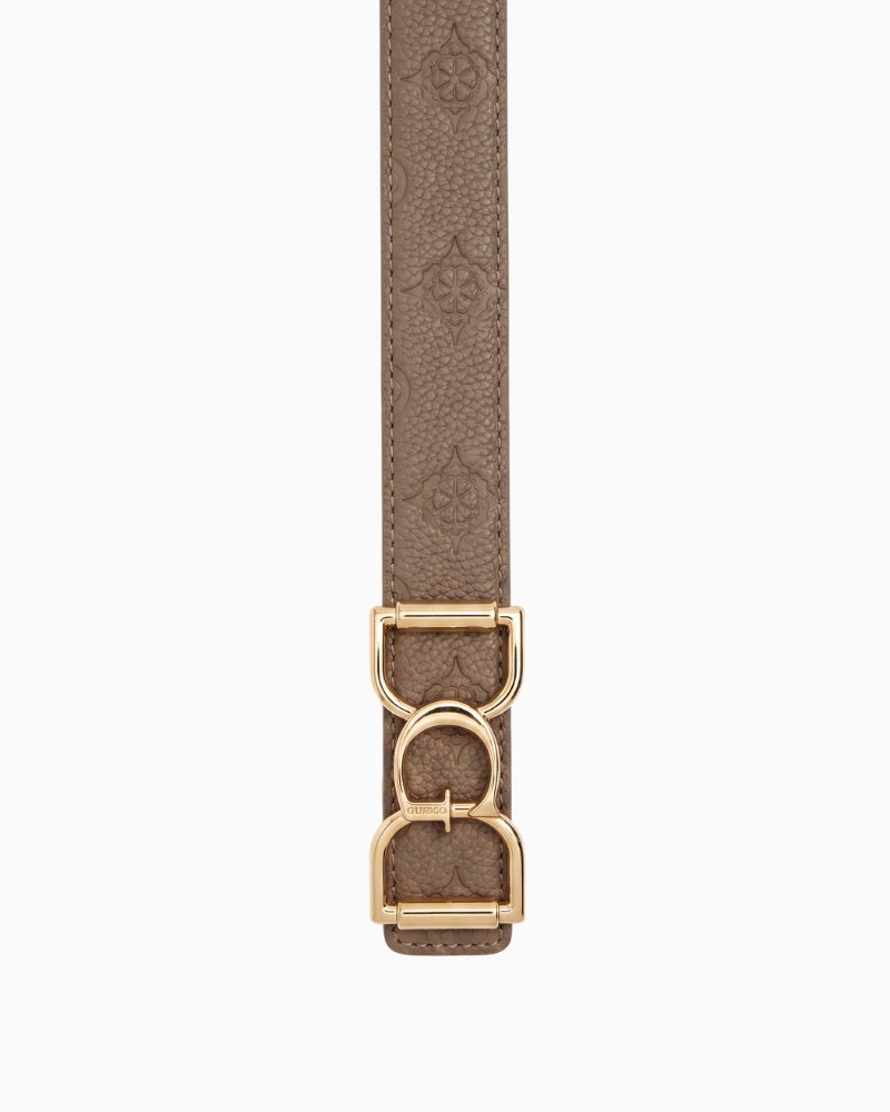 Guess Anise Belt taupe gold hardware detail
