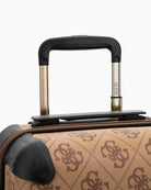 Guess Berta 4G Logo Trolley in latte angled view showing  handle 1
