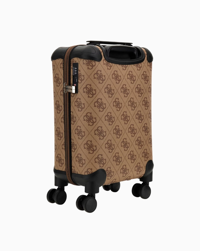 Guess Berta 4G Logo Trolley in latte back view with 4G print 1