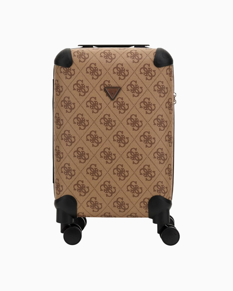 Guess Berta 4G Logo Trolley in latte front view with 4G print 1