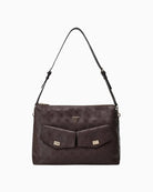 Guess Blake Hobo in Brown Logo front view