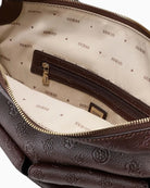 Guess Blake Hobo in Brown Logo interior detail