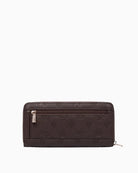 Guess Blake Wallet in brown embossed monogram back view