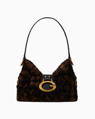 Guess Camden Mini Shoulder Bag in Leopard front view
