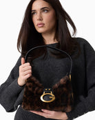 Guess Camden Mini Shoulder Bag in Leopard styled view