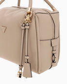Guess Danya Satchel in Taupe side view