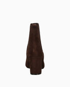 Guess Fiery Suede Boots in Dark Brown back view