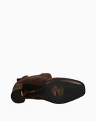 Guess Fiery Suede Boots in Dark Brown sole detail