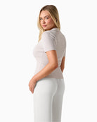 Guess Jeans Collar Stella Sweater in light beige back view