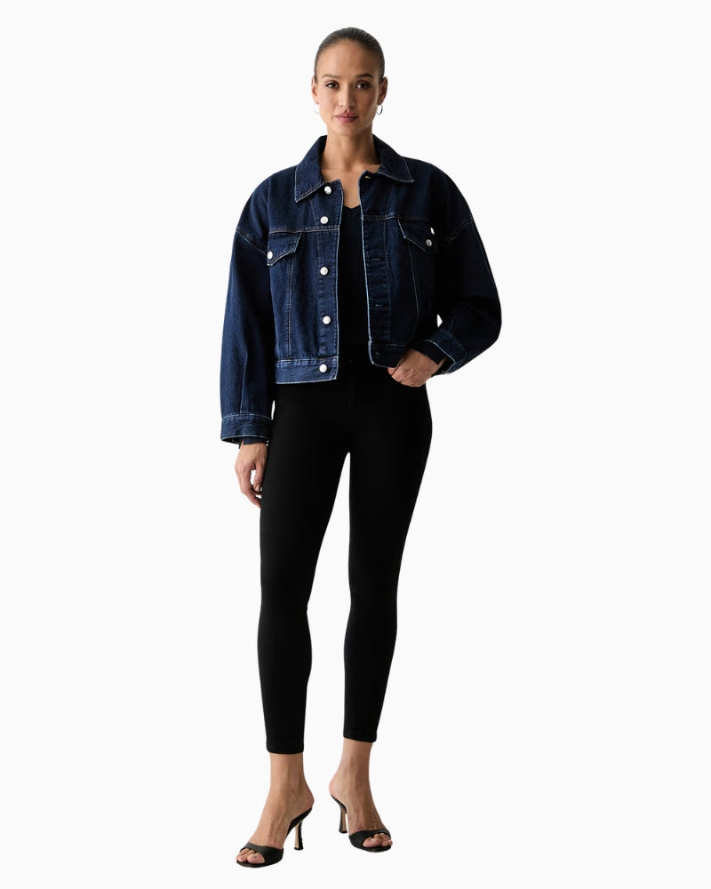Guess Jeans Shape Up Jeans in Black styled view